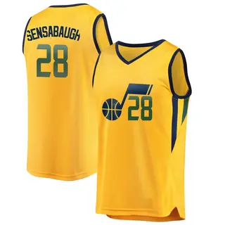 Men's Brice Sensabaugh Utah Jazz Gold Jersey - Statement Edition - Fast Break