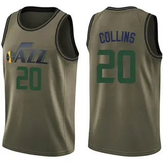 Men's John Collins Utah Jazz Green Salute to Service Jersey - Swingman