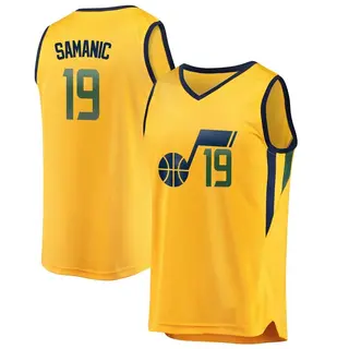 Men's Luka Samanic Utah Jazz Gold Jersey - Statement Edition - Fast Break