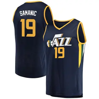 Men's Luka Samanic Utah Jazz Navy Jersey - Icon Edition - Fast Break