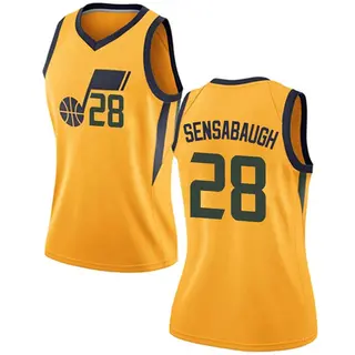 Women's Brice Sensabaugh Utah Jazz Gold Jersey - Statement Edition - Swingman