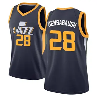 Women's Brice Sensabaugh Utah Jazz Navy Jersey - Icon Edition - Swingman