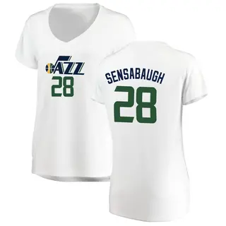 Women's Brice Sensabaugh Utah Jazz White Jersey - Association Edition - Fast Break