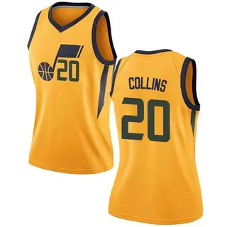 Women's John Collins Utah Jazz Gold Jersey - Statement Edition - Swingman