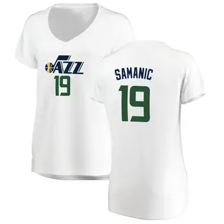 Women's Luka Samanic Utah Jazz White Jersey - Association Edition - Fast Break