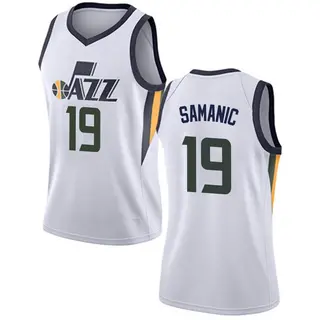 Women's Luka Samanic Utah Jazz White Jersey - Association Edition - Swingman