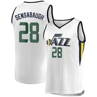 Youth Brice Sensabaugh Utah Jazz White Jersey - Association Edition - Fast Break