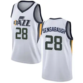 Youth Brice Sensabaugh Utah Jazz White Jersey - Association Edition - Swingman