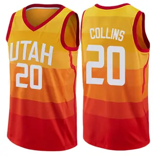 Youth John Collins Utah Jazz Orange Jersey - City Edition - Swingman