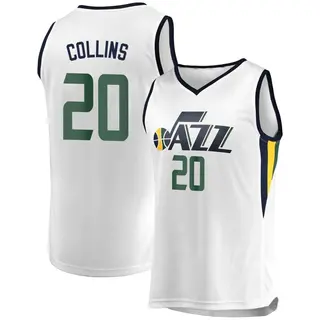 Youth John Collins Utah Jazz White Jersey - Association Edition - Fast Break