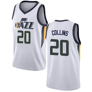 Youth John Collins Utah Jazz White Jersey - Association Edition - Swingman