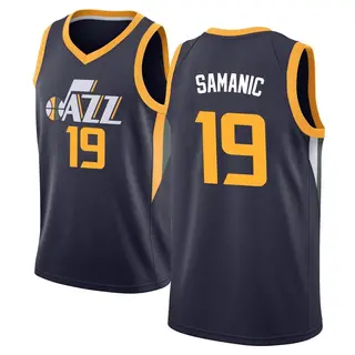 Youth Luka Samanic Utah Jazz Navy Jersey - Icon Edition - Swingman